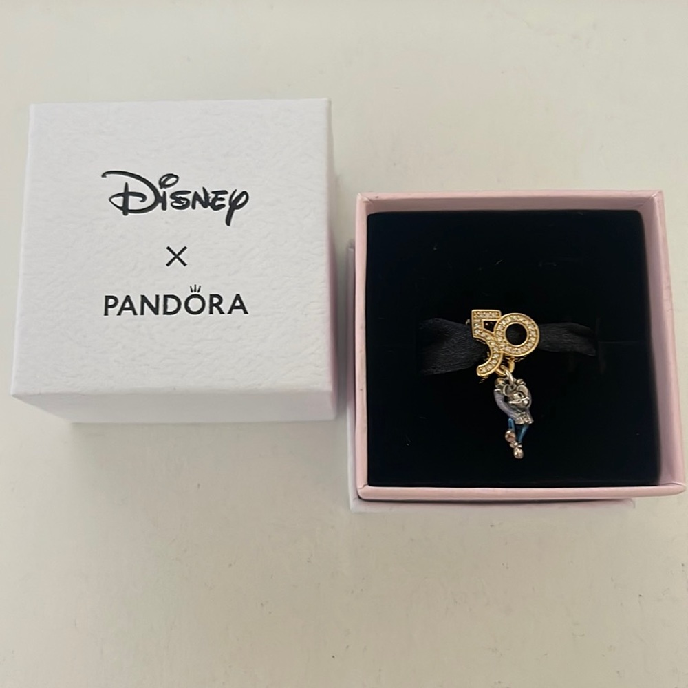 Authentic Pandora x Disney Parks 50th anniversary charm